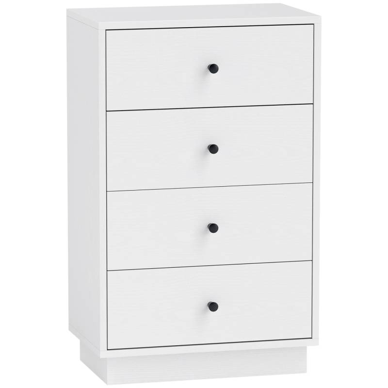 HOMCOM Kommode Spanplatte 47L x 29B x 75H cm Weiß von HOMCOM