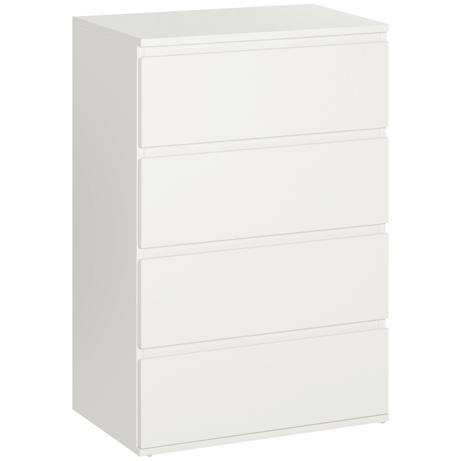 HOMCOM Kommode mit 4 Schubladen & Kippsicheren Zuglaschen Weiß 55 x 33 x 80 cm HOMCOM Kommode mit 4 Schubladen & Kippsicheren Zuglaschen Weiß 55 x 33 x 80 cm von HOMCOM