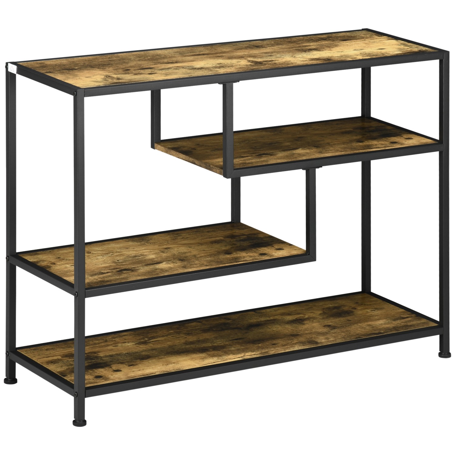 HOMCOM Konsolentisch Spanplatte Stahl Braun 99,6L x 33,6B x 74H m HOMCOM Konsolentisch Spanplatte Stahl Braun 99,6L x 33,6B x 74H m von HOMCOM