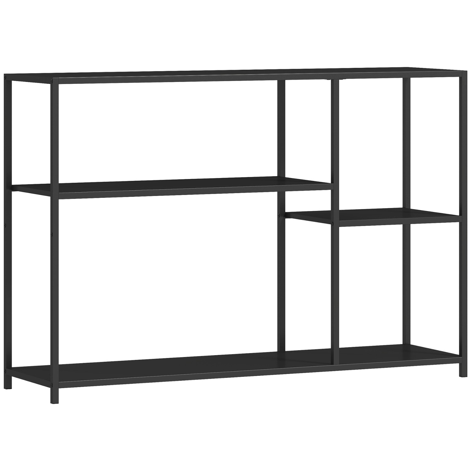 HOMCOM Konsolentisch Stahl 110L x 30B x 75H cm Schwarz von HOMCOM