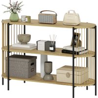 HOMCOM Konsolentisch mit handgeflochtener Papierkordel Eingangskonsole mit Stahlgestell Bohemian Stil für Eingang Wohnzimmer 124x43,5x80 cm Natur Aosom HOMCOM Konsolentisch mit handgeflochtener Papierkordel Eingangskonsole mit Stahlgestell Bohemian Stil für Eingang Wohnzimmer 124x43,5x80 cm Natur Aosom von HOMCOM