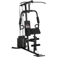 HOMCOM Kraftstation schwarz Stahl B/H/L: ca. 108x200x180 cm HOMCOM Kraftstation schwarz Stahl B/H/L: ca. 108x200x180 cm von HOMCOM