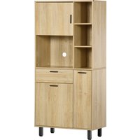 HOMCOM Küchenbuffet Küchenschrank mit einem Schublade, 3 Schränken, 4 offenen Fächern und Kabeldurchlass Höhe 166 cm Aosom HOMCOM Küchenbuffet Küchenschrank mit einem Schublade, 3 Schränken, 4 offenen Fächern und Kabeldurchlass Höhe 166 cm Aosom von HOMCOM