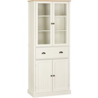 HOMCOM Küchenschrank Esszimmerschrank Küchenkommode mit Schränke Schubladen und verstellbaren Regale Kippschutz im Landhausstil 76 x 40 x 182,5cm Aosom HOMCOM Küchenschrank Esszimmerschrank Küchenkommode mit Schränke Schubladen und verstellbaren Regale Kippschutz im Landhausstil 76 x 40 x 182,5cm Aosom von HOMCOM