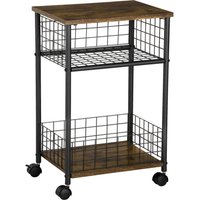 HOMCOM Küchenwagen braun Spanplatte B/H/L: ca. 30x40x62 cm HOMCOM Küchenwagen braun Spanplatte B/H/L: ca. 30x40x62 cm von HOMCOM
