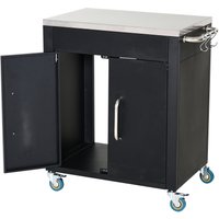 Küchenwagen mit Rollen, Servierwagen, Rollwagen, Küchenhilfe, Schwarz, 86 x 50 x 86,5 cm Küchenwagen mit Rollen, Servierwagen, Rollwagen, Küchenhilfe, Schwarz, 86 x 50 x 86,5 cm von HOMCOM