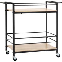 HOMCOM Küchenwagen natur Edelstahl B/H/L: ca. 40x82x75 cm von HOMCOM
