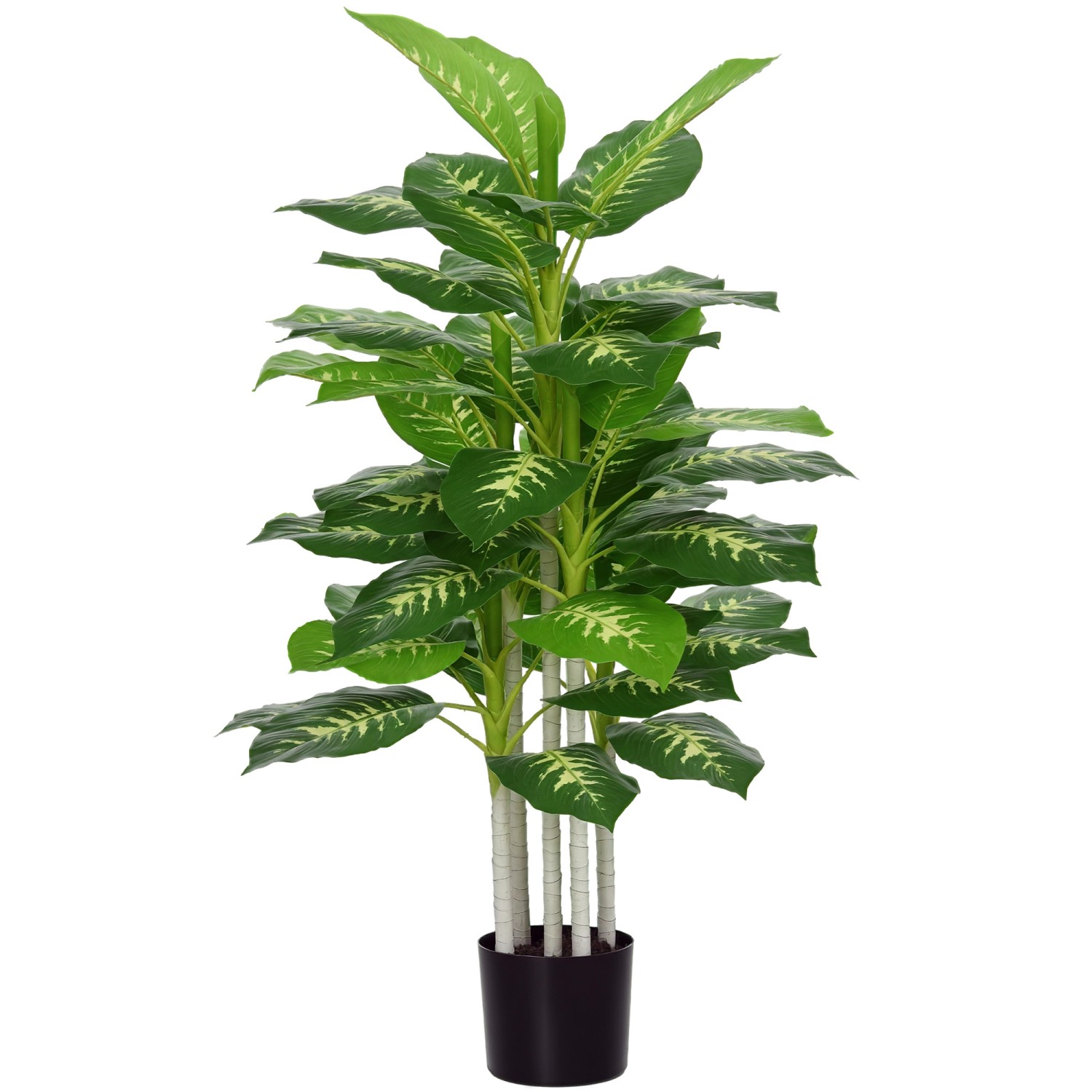 HOMCOM Künstliche Dieffenbachie Groß 120 cm HOMCOM Künstliche Dieffenbachie Groß 120 cm von HOMCOM