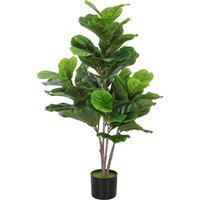 HOMCOM Künstliche Geigen-Feigenbaum 110cm Kunstpflanze, Plastik Künstliche Pflanzen im Topf, Kunstbaum Fake Plant wie echt für Wohnzimmer Schlafzimmer Büro Garten Moderne Dekoration Geschenk Aosom HOMCOM Künstliche Geigen-Feigenbaum 110cm Kunstpflanze, Plastik Künstliche Pflanzen im Topf, Kunstbaum Fake Plant wie echt für Wohnzimmer Schlafzimmer Büro Garten Moderne Dekoration Geschenk Aosom von HOMCOM