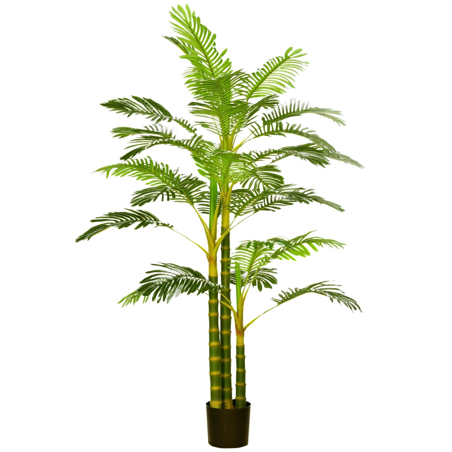 HOMCOM Künstliche Palme im Topf Kunstpalme PEVA 19,5L x 19,5B x 190H cm HOMCOM Künstliche Palme im Topf Kunstpalme PEVA 19,5L x 19,5B x 190H cm von HOMCOM