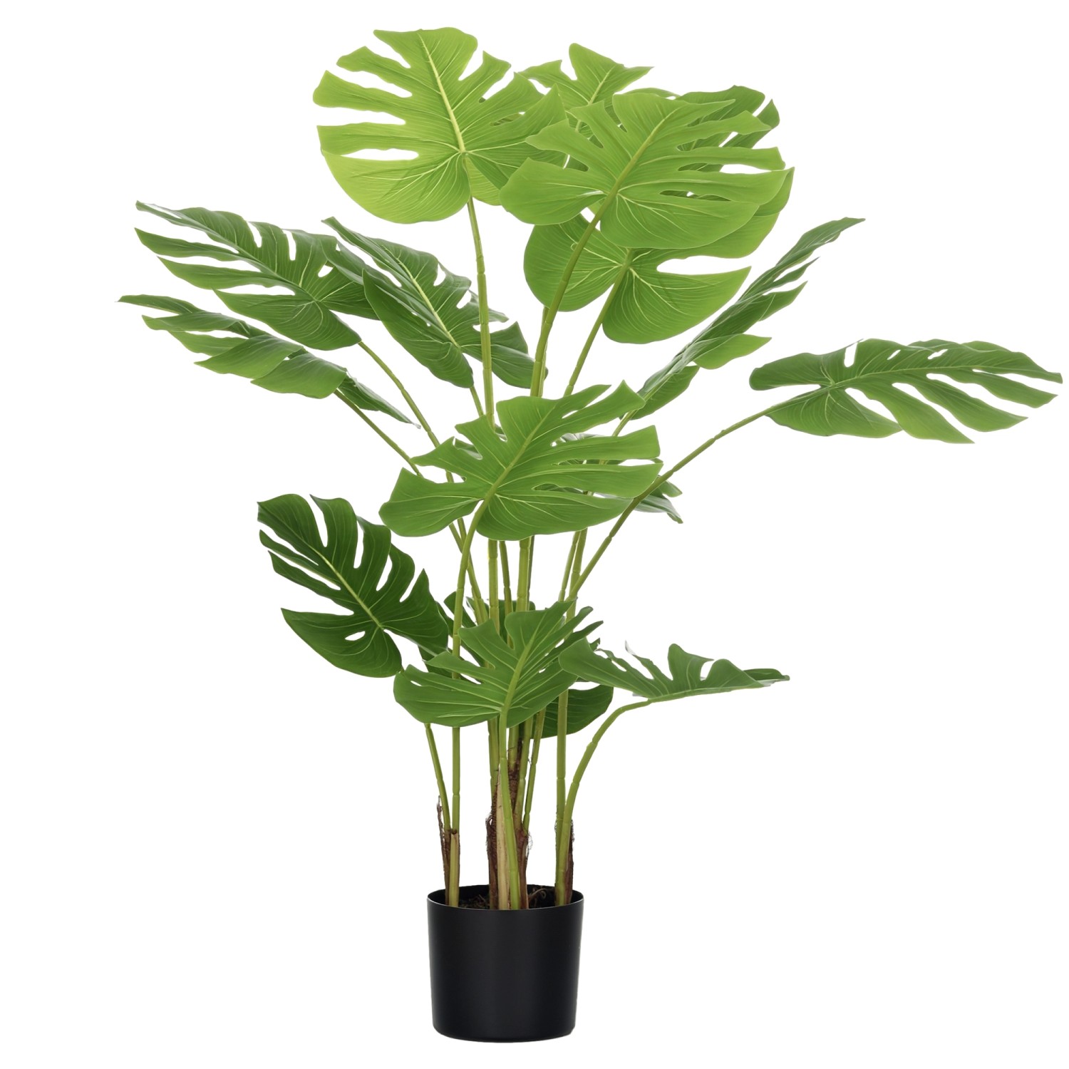 HOMCOM Künstliche Pflanze 120 cm mit Übertopf von HOMCOM