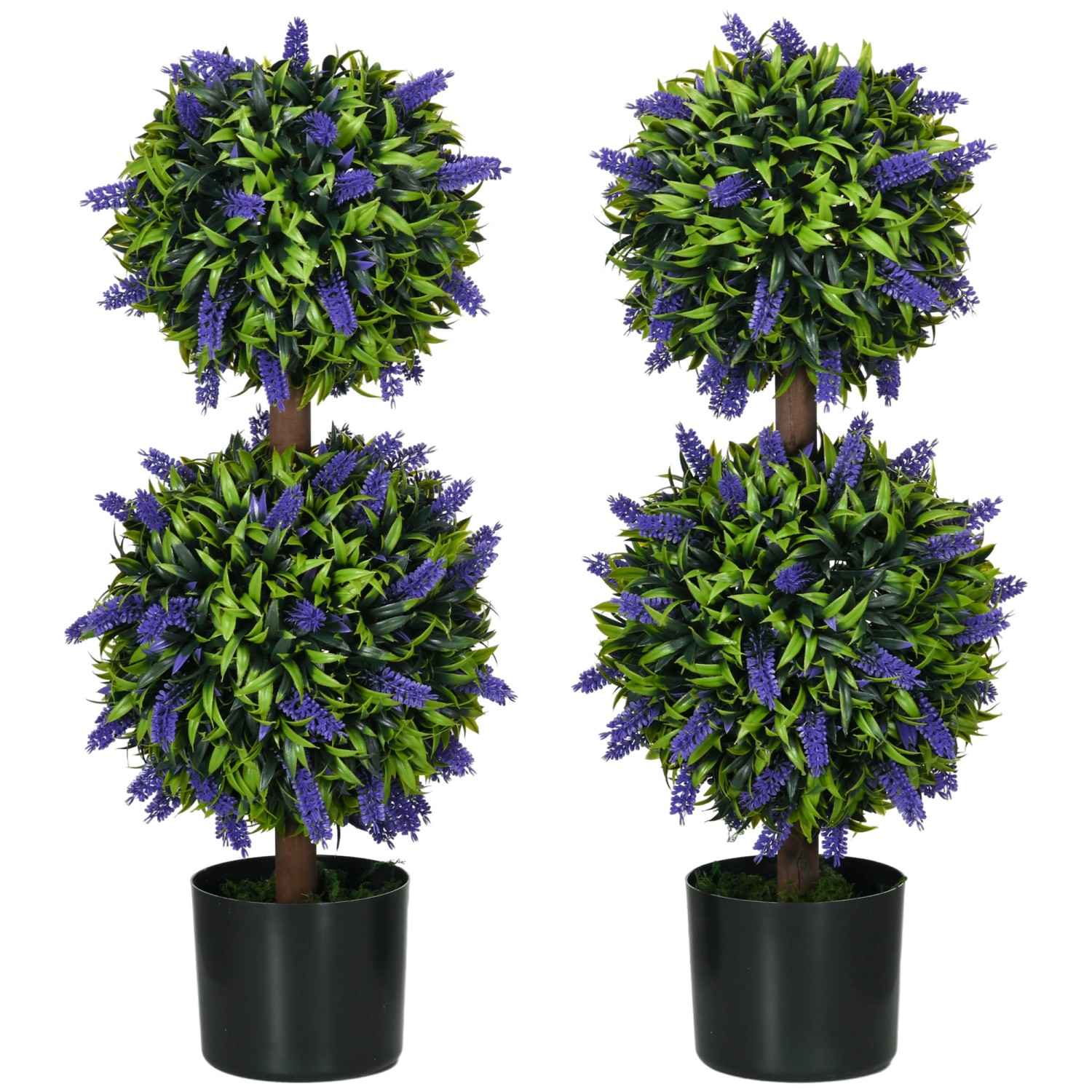 HOMCOM Künstliche Pflanzen 2er-Set UV-Beständig mit Lavendel HOMCOM Künstliche Pflanzen 2er-Set UV-Beständig mit Lavendel von HOMCOM