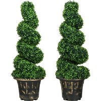 HOMCOM Künstliche Pflanzen 2er-Set UV-beständige Buchsbaum Zimmerpflanze 90 cm im Blumentopf für Indoor & Outdoor Aosom.de HOMCOM Künstliche Pflanzen 2er-Set UV-beständige Buchsbaum Zimmerpflanze 90 cm im Blumentopf für Indoor & Outdoor Aosom.de von HOMCOM