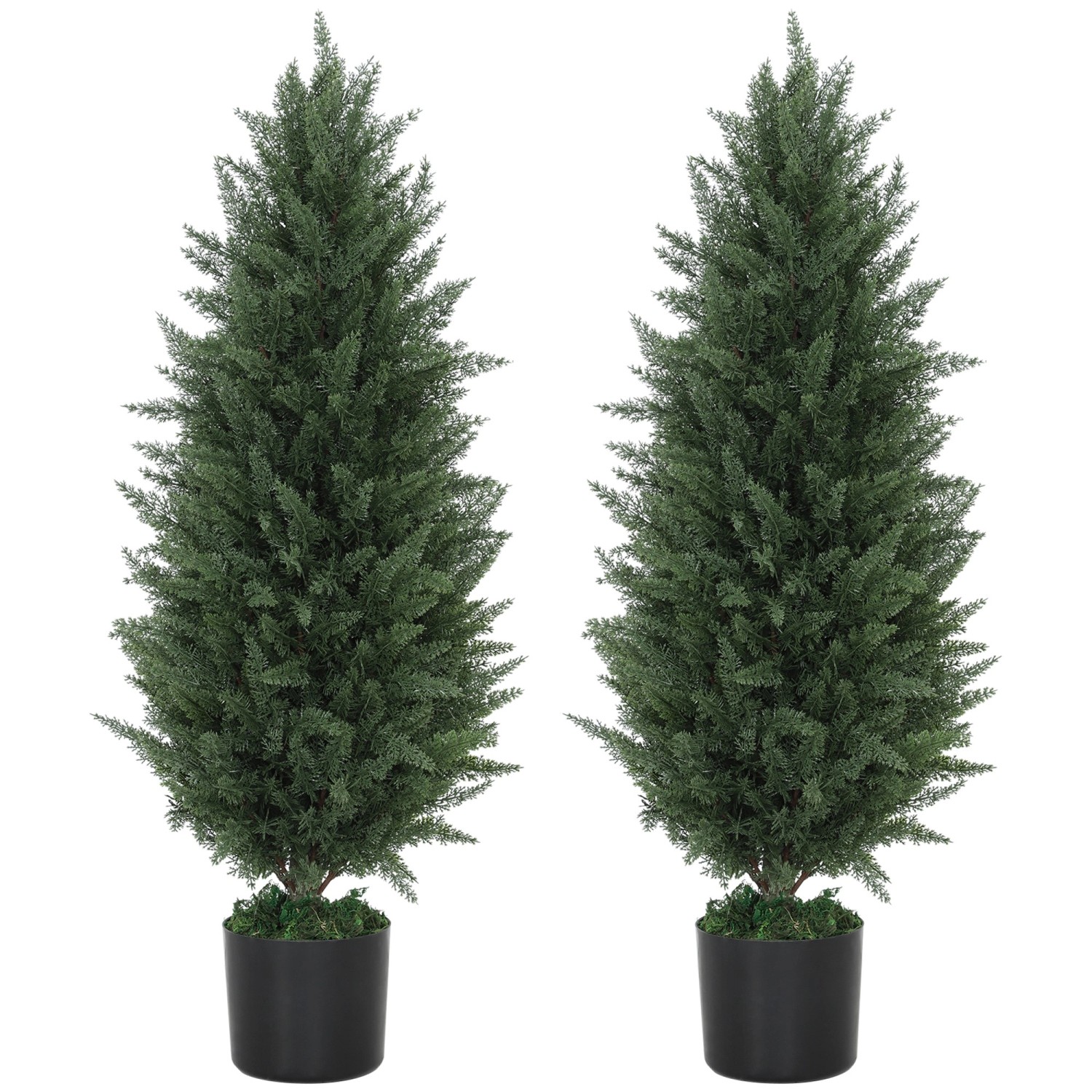 HOMCOM Künstliche Zypresse 2er-Set Groß 90 cm HOMCOM Künstliche Zypresse 2er-Set Groß 90 cm von HOMCOM
