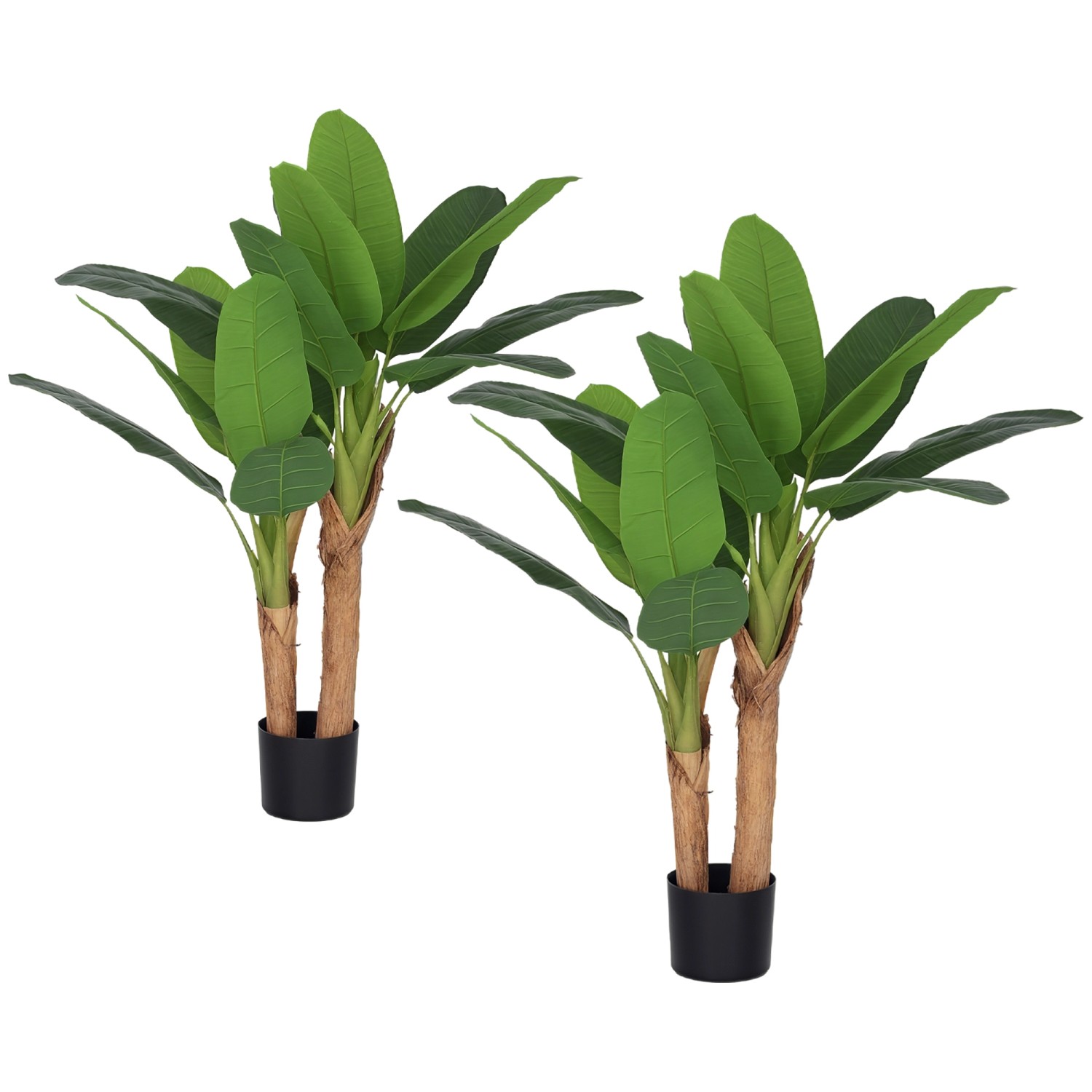 HOMCOM Künstlicher Baum 2er Set 120 cm HOMCOM Künstlicher Baum 2er Set 120 cm von HOMCOM
