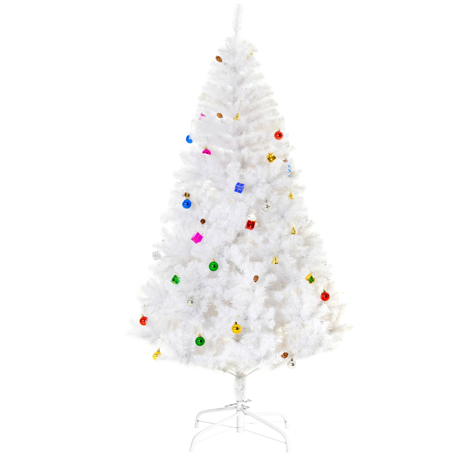 HOMCOM Künstlicher Christbaum 180cm mit Ständer und Dekor HOMCOM Künstlicher Christbaum 180cm mit Ständer und Dekor von HOMCOM