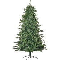 HOMCOM künstlicher Weihnachtsbaum 2,1 m Christbaum Tannenbaum PVC PE Metall Grün Ø105 x 210 cm von HOMCOM