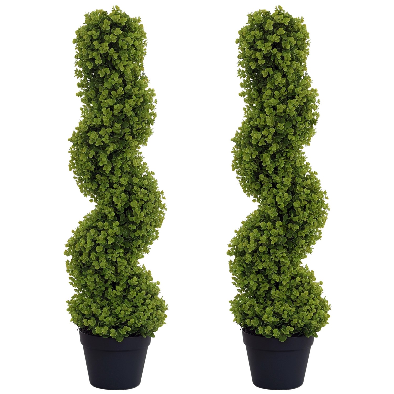 HOMCOM Kunstpflanzen 2er-Set Kunststoff Stahl Ø17,5 x 90 cm HOMCOM Kunstpflanzen 2er-Set Kunststoff Stahl Ø17,5 x 90 cm von HOMCOM
