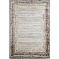 HOMCOM Kurzflor Webteppich Creme-Braun 230 x 160 x 0,9 cm   Aosom von HOMCOM