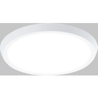 HOMCOM LED Deckenlampe 35W dimmbare runde Deckenleuchte mit Fernbedienung & WiFi 2700K-6500K Ø30x3,2H cm für modernes Wohnen   Aosom.de von HOMCOM