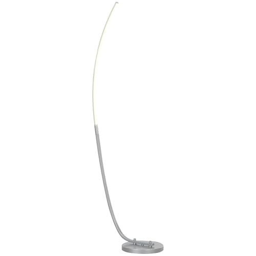HOMCOM LED Stehlampe Wohnzimmer Dimmbar, Stehleuchte mit 3 Lichtfarben, verstellbar Helligkeit, Standleuchte für Wohnzimmer Schlafzimmer von HOMCOM