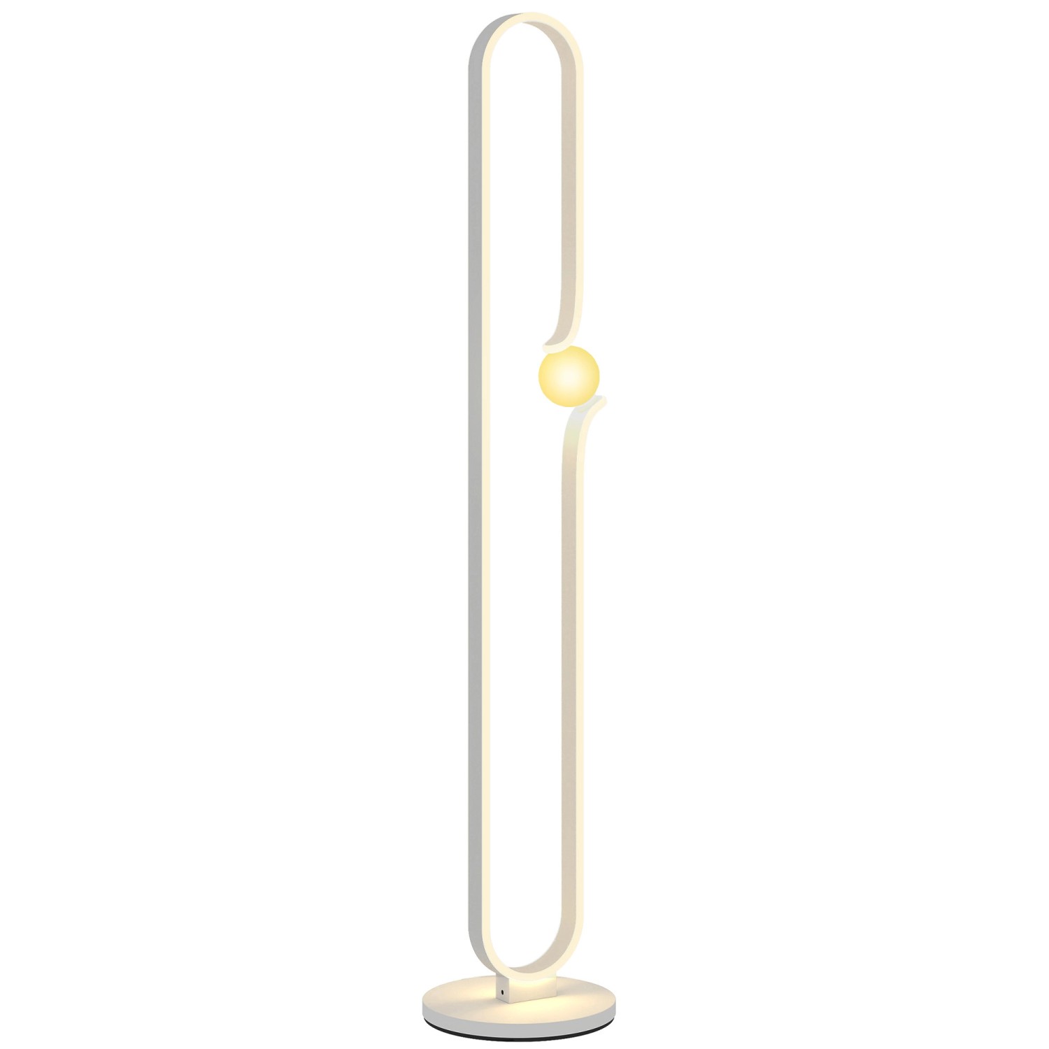 HOMCOM LED Stehleuchte Metall 28L x 28B x 145H cm Weiß HOMCOM LED Stehleuchte Metall 28L x 28B x 145H cm Weiß von HOMCOM