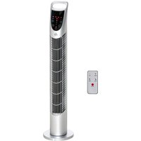 HOMCOM Leiser Säulenturmventilator 40W Timer 3 Geschwindigkeiten 3 Modi Fernbedienung Touch-Panel Oszillierender Turmventilator 70° Ø 18 x 78,5H cm Silber Aosom HOMCOM Leiser Säulenturmventilator 40W Timer 3 Geschwindigkeiten 3 Modi Fernbedienung Touch-Panel Oszillierender Turmventilator 70° Ø 18 x 78,5H cm Silber Aosom von HOMCOM