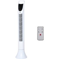 HOMCOM Leiser Säulenventilator 40W Timer 3 Geschwindigkeiten 3 Modi Fernbedienung 70° Oszillation Touchpanel-Steuerelement Standventilator Höhe 91,5 cm Weiß Aosom HOMCOM Leiser Säulenventilator 40W Timer 3 Geschwindigkeiten 3 Modi Fernbedienung 70° Oszillation Touchpanel-Steuerelement Standventilator Höhe 91,5 cm Weiß Aosom von HOMCOM