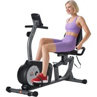 HOMCOM Liegeergometer Heimtrainer Fahrradtrainer mit LCD-Anzeige, 8-stufig einstellbarer Magnetwiderstand bis 110 kg, stabil aus Stahl & ABS Aosom.de HOMCOM Liegeergometer Heimtrainer Fahrradtrainer mit LCD-Anzeige, 8-stufig einstellbarer Magnetwiderstand bis 110 kg, stabil aus Stahl & ABS Aosom.de von HOMCOM