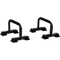 HOMCOM Liegestützgriffe 2er Set rutschfest Push Up Griffe Push up Bars Parallettes Liegestützen für Muskeltraining und Krafttraining Stahl von HOMCOM