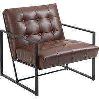 HOMCOM Lounge-Sessel Chesterfield Relaxsessel Sitzflächen und Rückenlehne gepolstertes Kunstleder Metallgestell Schwarz strapazierfähiger Überzug Schokolade Aosom HOMCOM Lounge-Sessel Chesterfield Relaxsessel Sitzflächen und Rückenlehne gepolstertes Kunstleder Metallgestell Schwarz strapazierfähiger Überzug Schokolade Aosom von HOMCOM