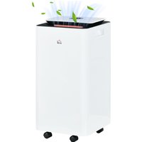 HOMCOM Luftentfeuchter Portable von 10L/Tag mit 5 Modi, 2 Geschwindigkeiten, Leiser Luftentfeuchter mit 24-Stunden-Timer und Rädern, Geeignet Bis zu 20 m³, 25x25x50.5 cm, Weiß Aosom HOMCOM Luftentfeuchter Portable von 10L/Tag mit 5 Modi, 2 Geschwindigkeiten, Leiser Luftentfeuchter mit 24-Stunden-Timer und Rädern, Geeignet Bis zu 20 m³, 25x25x50.5 cm, Weiß Aosom von HOMCOM