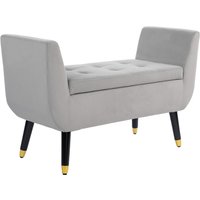 HOMCOM Luxus Sitzbank Polsterbank mit Stauraum Armlehnen Polyester Holz HOMCOM Luxus Sitzbank Polsterbank mit Stauraum Armlehnen Polyester Holz von HOMCOM
