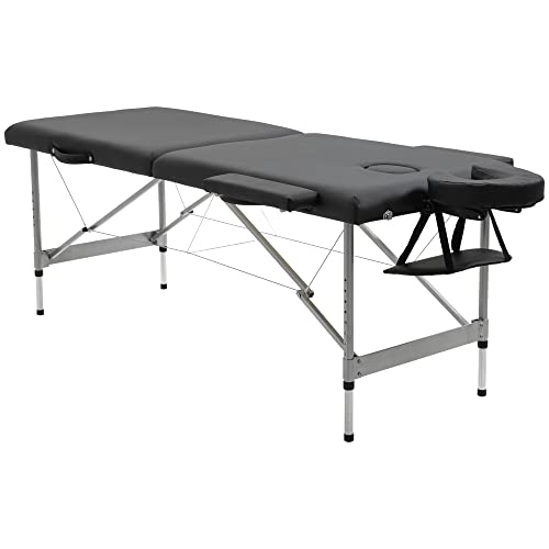 HOMCOM Massageliege klappbar, 7 Zonen höhenverstellbarer Massagetisch, Massagebett, Massagebank max. 130 kg Belastbar für Spa, Salon Kunstleder, Schwarz HOMCOM Massageliege klappbar, 7 Zonen höhenverstellbarer Massagetisch, Massagebett, Massagebank max. 130 kg Belastbar für Spa, Salon Kunstleder, Schwarz von HOMCOM