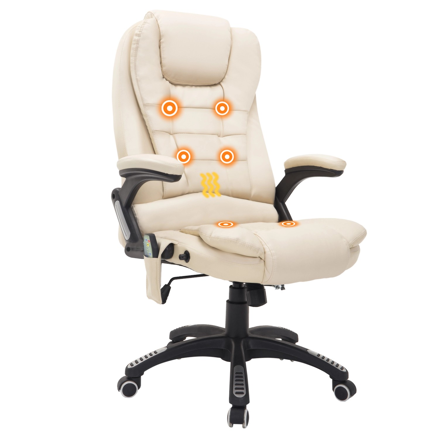 HOMCOM Massagesessel 6 Punkt Vibrations Drehbar 62 x 68 x 111 – 121cm HOMCOM Massagesessel 6 Punkt Vibrations Drehbar 62 x 68 x 111 – 121cm von HOMCOM