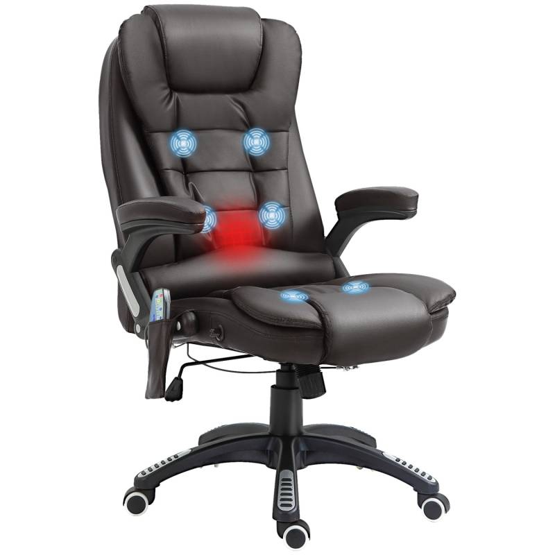 HOMCOM Massagesessel 6 Punkt Vibrations mit Wärmefunktion von HOMCOM