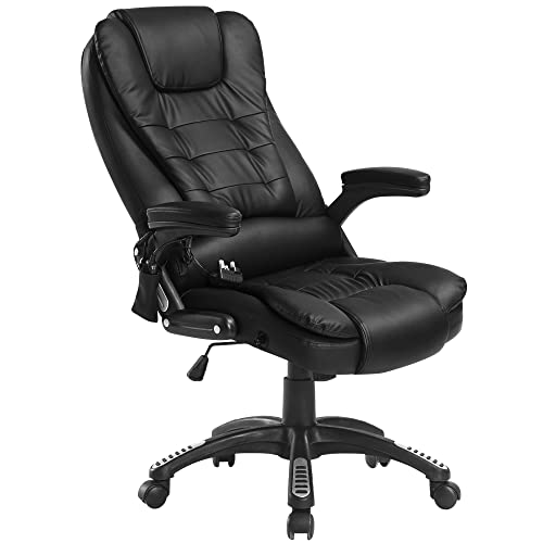HOMCOM Massagesessel Bürosessel Bürostuhl Chefsessel Gamingsessel 6 Punkt Vibrations Massage mit Wärmefunktion Kunstleder Ledersessel drehbar Schwarz 70 x 70 x 111 – 121cm HOMCOM Massagesessel Bürosessel Bürostuhl Chefsessel Gamingsessel 6 Punkt Vibrations Massage mit Wärmefunktion Kunstleder Ledersessel drehbar Schwarz 70 x 70 x 111 – 121cm von HOMCOM