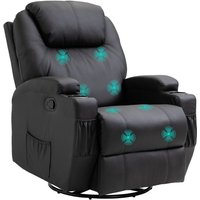 Homcom - Massagesessel Elektrisch Relaxsessel Fernsehsessel Massagefunktion 5 Massage-Modi Liegefunktion Kunstleder Holz Metall Schaumstoff Schwarz Homcom - Massagesessel Elektrisch Relaxsessel Fernsehsessel Massagefunktion 5 Massage-Modi Liegefunktion Kunstleder Holz Metall Schaumstoff Schwarz von HOMCOM