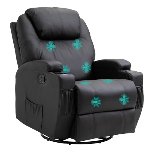 HOMCOM Massagesessel Elektrisch Relaxsessel Fernsehsessel Massagefunktion 5 Massage-Modi Liegefunktion Kunstleder Holz Metall Schaumstoff Schwarz 84 x 92 x 109 cm HOMCOM Massagesessel Elektrisch Relaxsessel Fernsehsessel Massagefunktion 5 Massage-Modi Liegefunktion Kunstleder Holz Metall Schaumstoff Schwarz 84 x 92 x 109 cm von HOMCOM