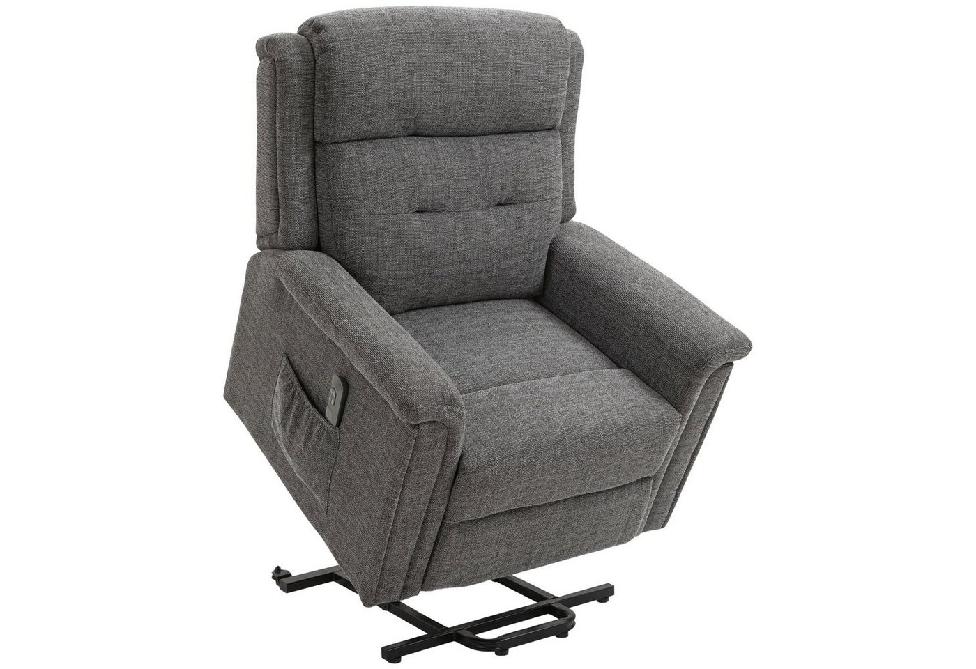 HOMCOM Massagesessel Elektrischer Aufstehsessel mit 2 Motoren Fernsehsessel (Seniorensessel, 1-St., Sesse), Liegefläche 178cm von HOMCOM
