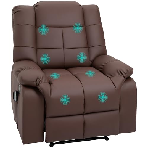 HOMCOM Massagesessel Fernsehsessel Elektrisch Relaxsessel mit Massagefunktion Kunstleder Holz Stahl Schaumstoff Braun 94 x 99 x 99 cm HOMCOM Massagesessel Fernsehsessel Elektrisch Relaxsessel mit Massagefunktion Kunstleder Holz Stahl Schaumstoff Braun 94 x 99 x 99 cm von HOMCOM