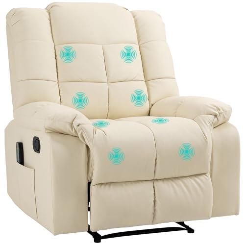 HOMCOM Massagesessel Fernsehsessel Elektrisch Relaxsessel mit Massagefunktion Kunstleder Holz Stahl Schaumstoff Cremeweiß 94 x 99 x 99 cm HOMCOM Massagesessel Fernsehsessel Elektrisch Relaxsessel mit Massagefunktion Kunstleder Holz Stahl Schaumstoff Cremeweiß 94 x 99 x 99 cm von HOMCOM