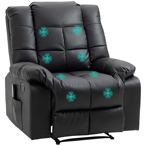 HOMCOM Massagesessel Fernsehsessel Elektrisch Relaxsessel mit Massagefunktion Kunstleder Holz Stahl Schaumstoff Schwarz 94 x 99 x 99 cm HOMCOM Massagesessel Fernsehsessel Elektrisch Relaxsessel mit Massagefunktion Kunstleder Holz Stahl Schaumstoff Schwarz 94 x 99 x 99 cm von HOMCOM