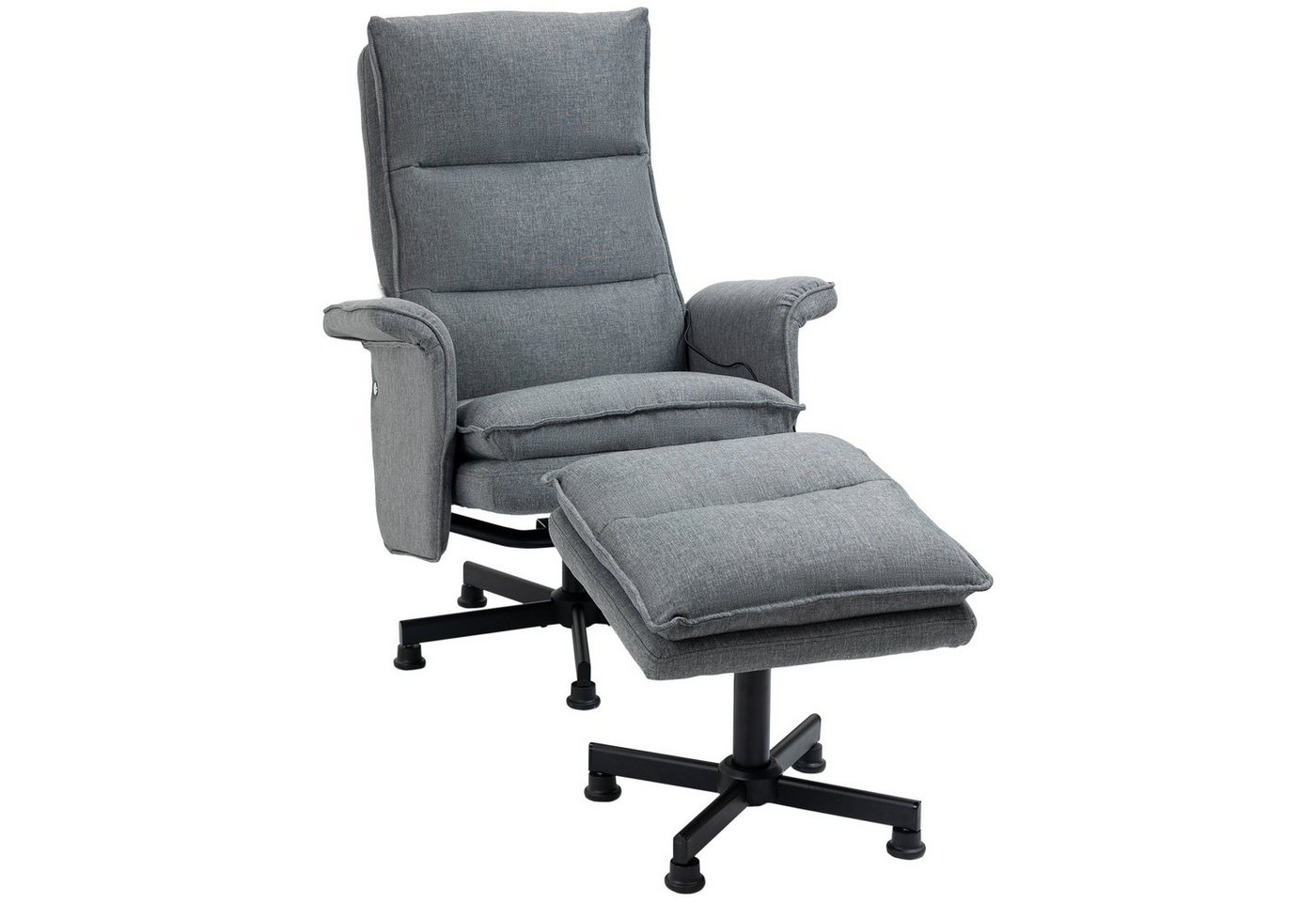 HOMCOM Massagesessel Massageliege mit Fußhocker HOMCOM Massagesessel Massageliege mit Fußhocker von HOMCOM