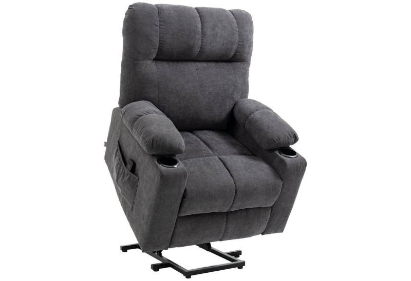 HOMCOM Massagesessel Sessel mit Aufstehhilfe, Elektrischer Kinosessel mit Massagefunktion (1-St) von HOMCOM
