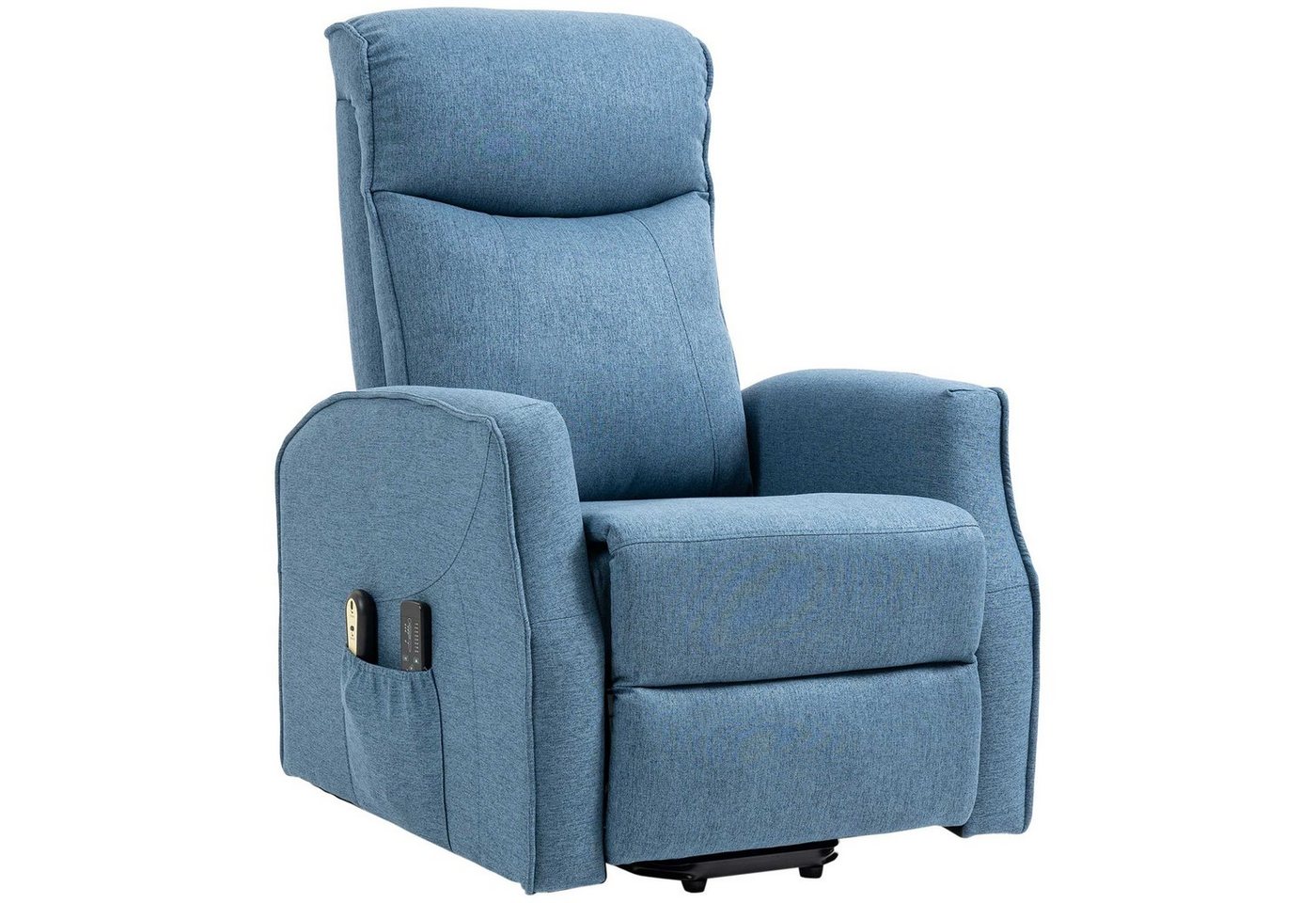 HOMCOM Massagesessel Sessel mit Aufstehhilfe TV Sessel mit Fernbedienung, Liegefunktion (Relaxsessel, 1-St., Fernsehsessel), bis 150 kg belastbar von HOMCOM