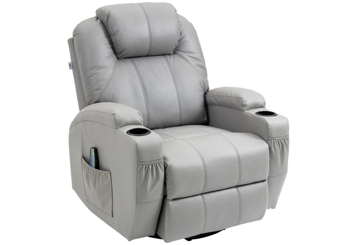 HOMCOM Massagesessel TV-Sessel Ruhesessel mit 8 Massagemodi (Relaxsessel, 1-St., Liegesessel), mit Fernbedienung von HOMCOM