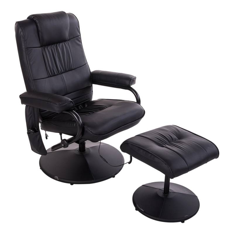 HOMCOM Massagesessel mit Hocker Liegefunktion Elektrisch Fernbedienung Schwarz HOMCOM Massagesessel mit Hocker Liegefunktion Elektrisch Fernbedienung Schwarz von HOMCOM