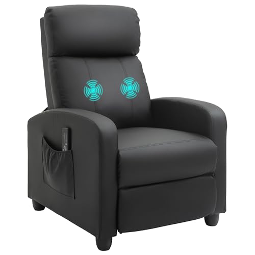 HOMCOM Massagesessel mit Liegefunktion, Relaxsessel mit Massagefunktion, Fernsehsessel mit Fernbedienung, Massagesofa mit Rückenlehne, elektrisch, Schwarz HOMCOM Massagesessel mit Liegefunktion, Relaxsessel mit Massagefunktion, Fernsehsessel mit Fernbedienung, Massagesofa mit Rückenlehne, elektrisch, Schwarz von HOMCOM