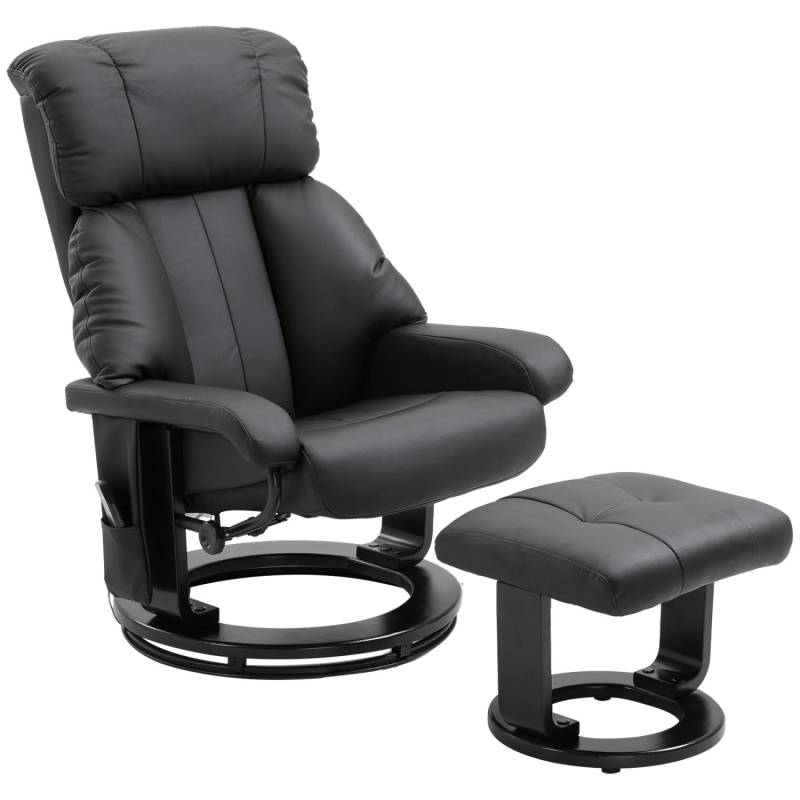 HOMCOM Massagesessel mit Liegefunktion Hocker Samtartig Schwarz 76 x 80 x 102 cm HOMCOM Massagesessel mit Liegefunktion Hocker Samtartig Schwarz 76 x 80 x 102 cm von HOMCOM
